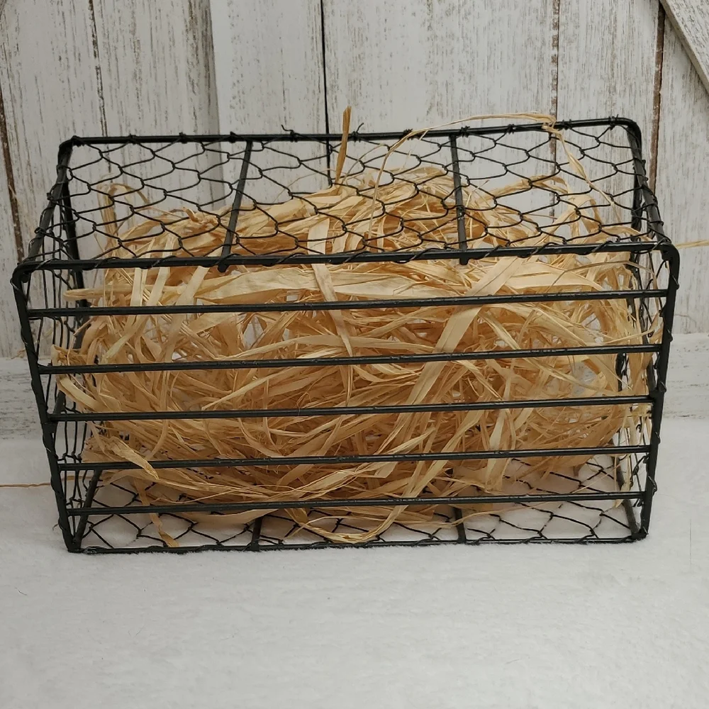 Black Wire Storage Basket Chicken Wire Basket